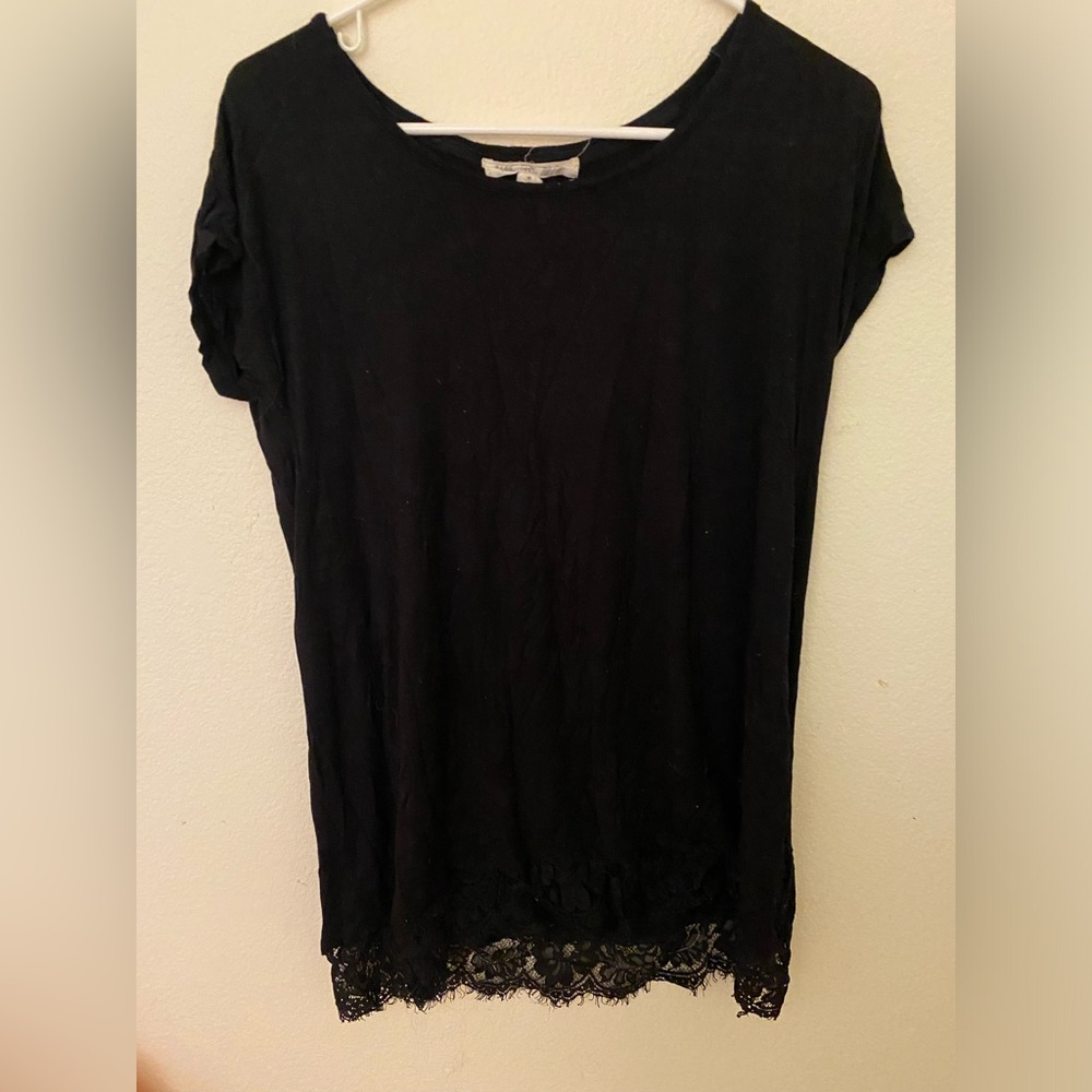 Black Lace T shirt